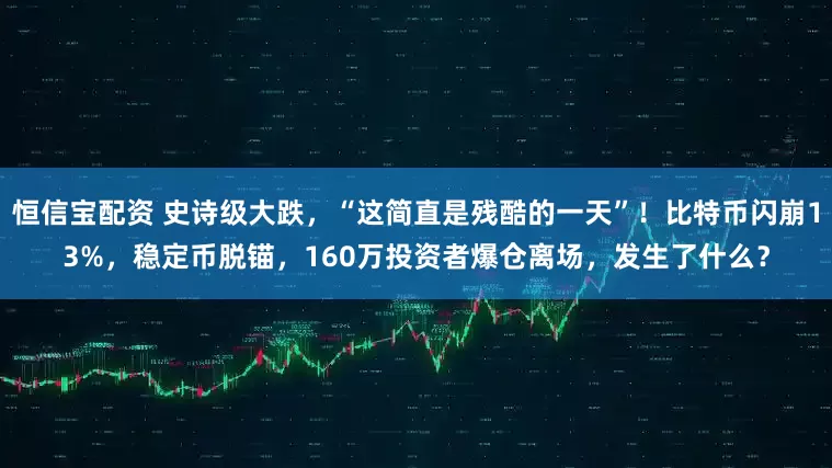恒信宝配资 史诗级大跌，“这简直是残酷的一天”！比特币闪崩13%，稳定币脱锚，160万投资者爆仓离场，发生了什么？